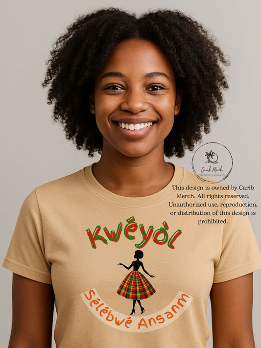 Kweyol Silhouette Creole Tee