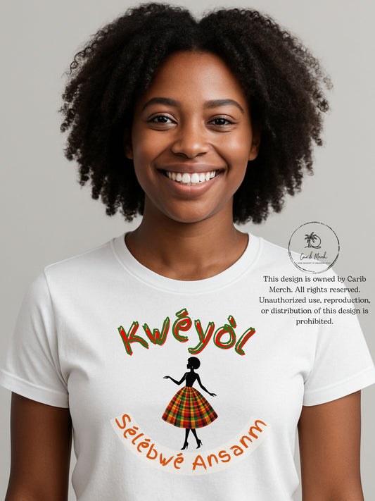 Kweyol Silhouette Creole Tee