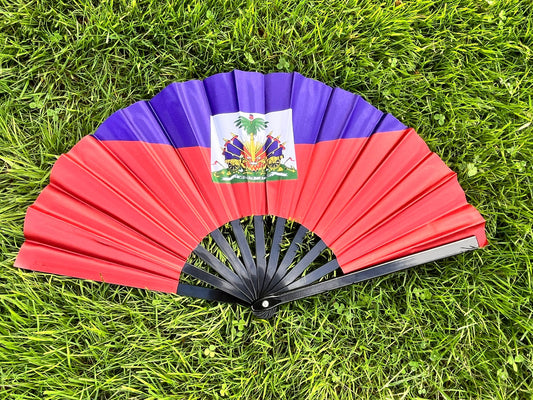 Haiti Flag Fan