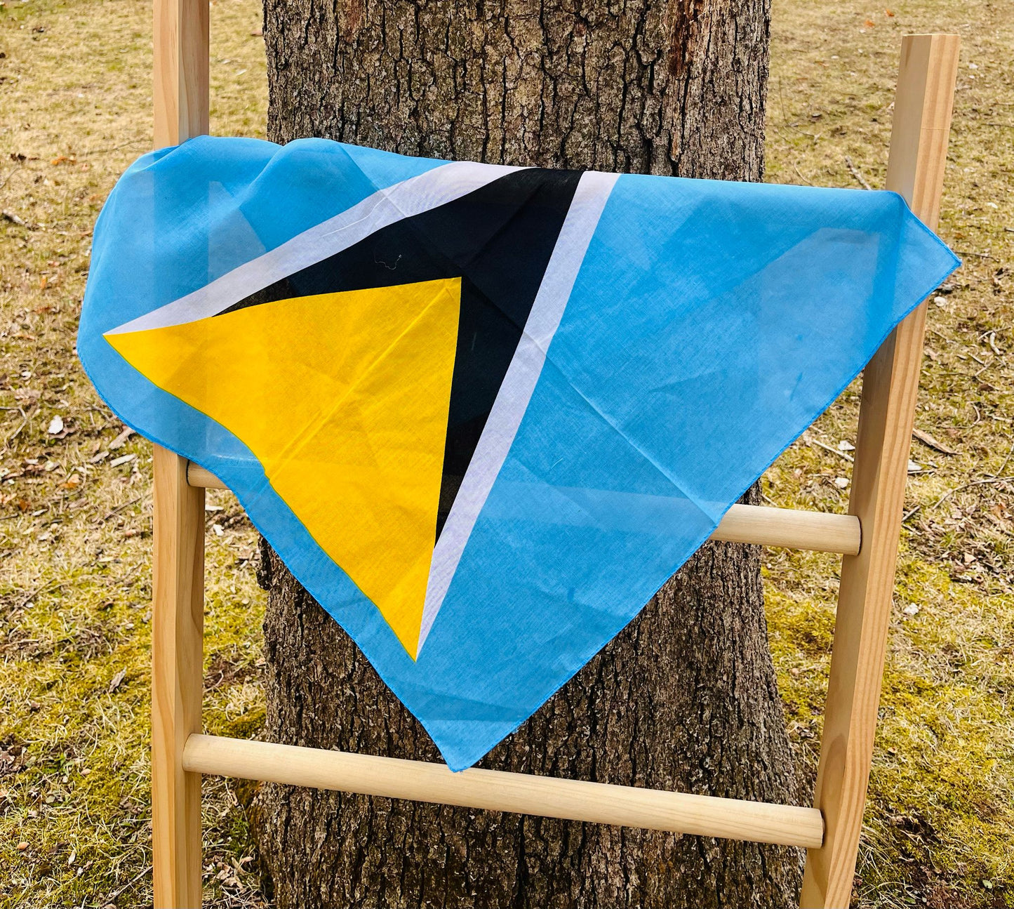St.Lucia Flag Bandana (Light Blue)